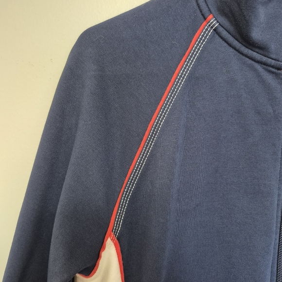 Lauren Ralph Lauren Active Women’s Navy Zip-Up Sweater Petite Medium - Picture 3 of 6